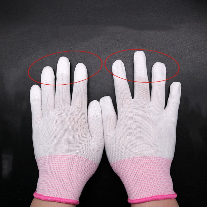 Gloves White Dust-free Electronics Factory Anti-static Coating Labor Protection