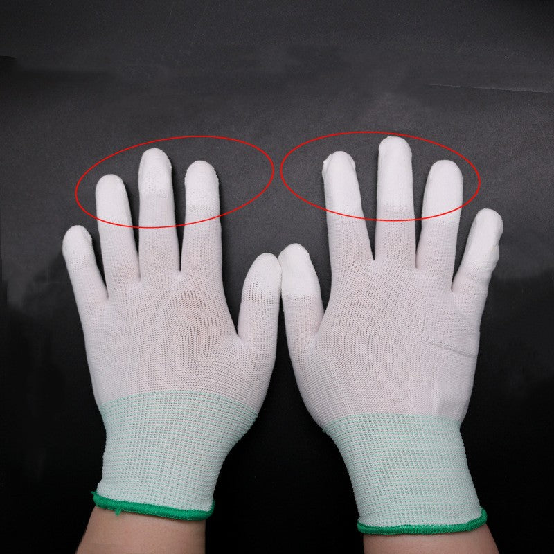 Gloves White Dust-free Electronics Factory Anti-static Coating Labor Protection