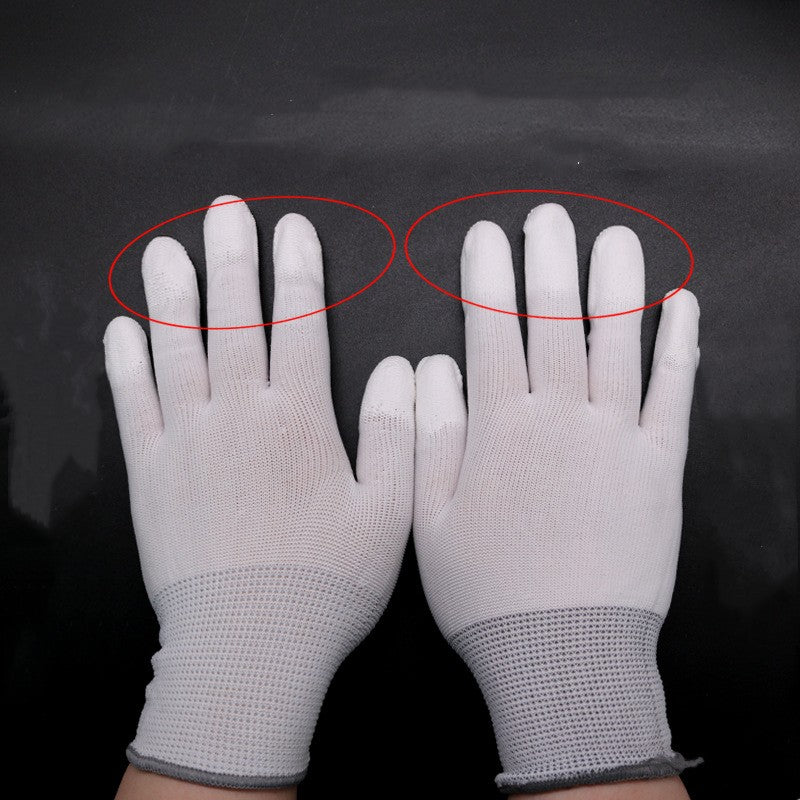 Gloves White Dust-free Electronics Factory Anti-static Coating Labor Protection